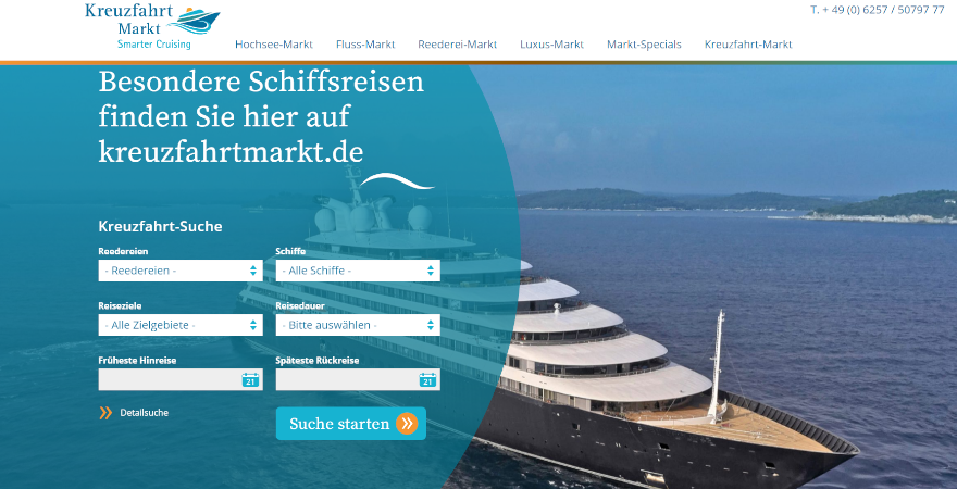 880 x 450 Vorlage Topic Kreuzfahrtmarkt Werbung
